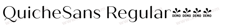 QuicheSans Regular字体转换